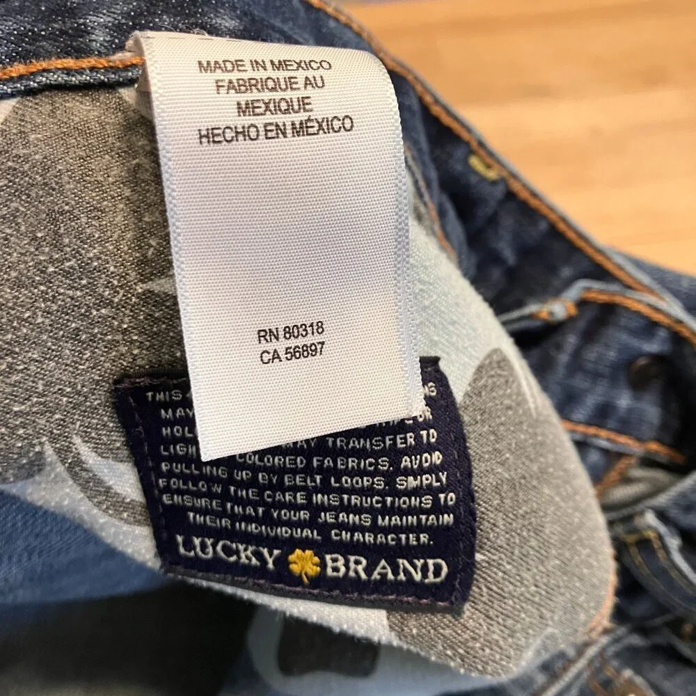 Lucky Brand 329 Mens Vintage 2013 Classic Straight Jeans Size 34x31 Blue AN EXC - Picture 6 of 13